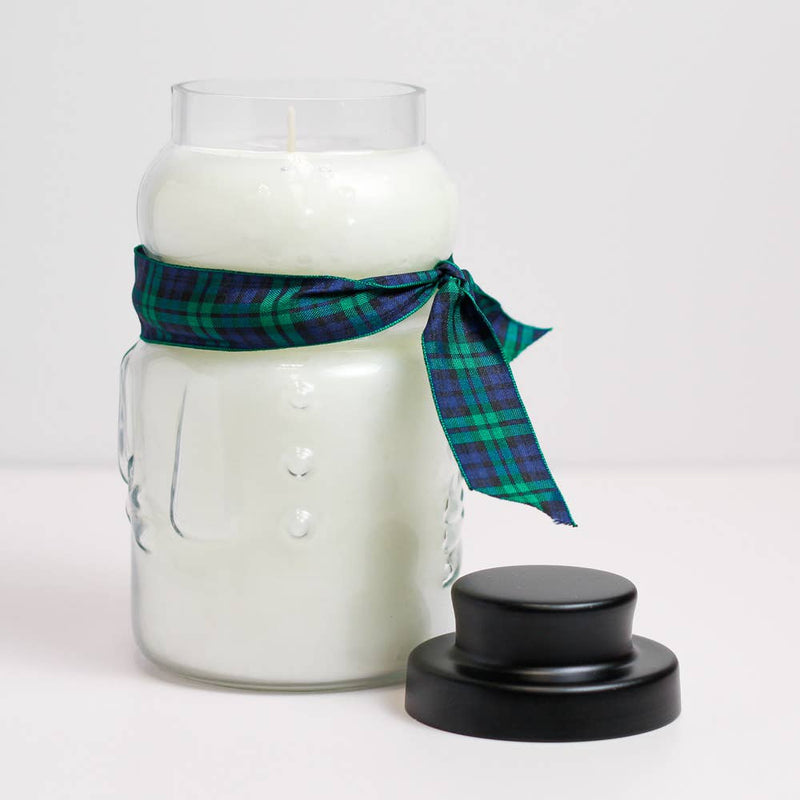 Candy Cane – 30oz Snowman Holiday Scented Candle Gift