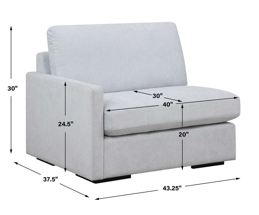 Refuge - Cloud Blue Left Arm Facing Sofa