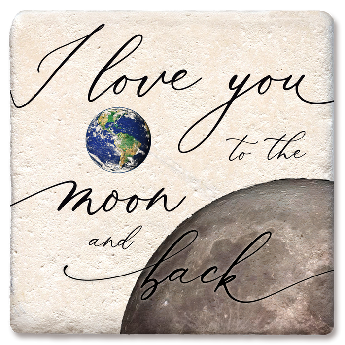 Coaster - I LOVE YOU TO THE MOON AND BACK PLANETS COASTER