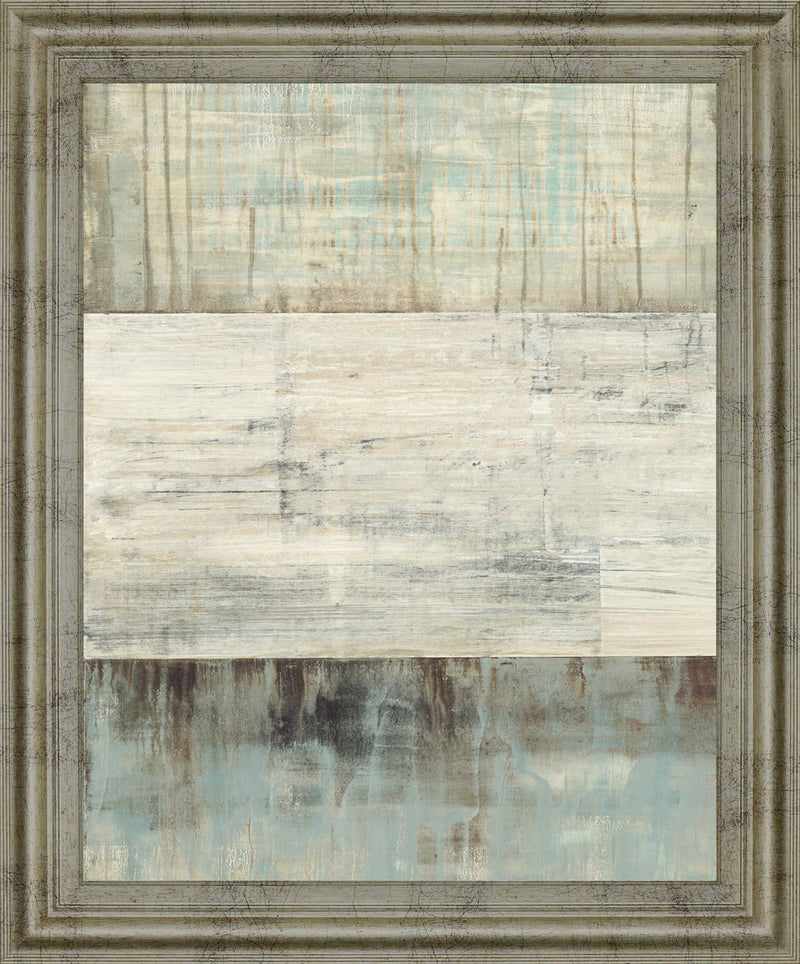 Cool Drift - 28" x 34" Framed Wall Art - Beige