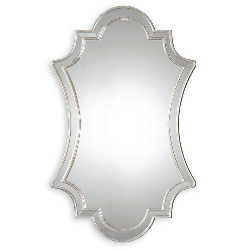 Elara - Wall Mirror - Antiqued Silver
