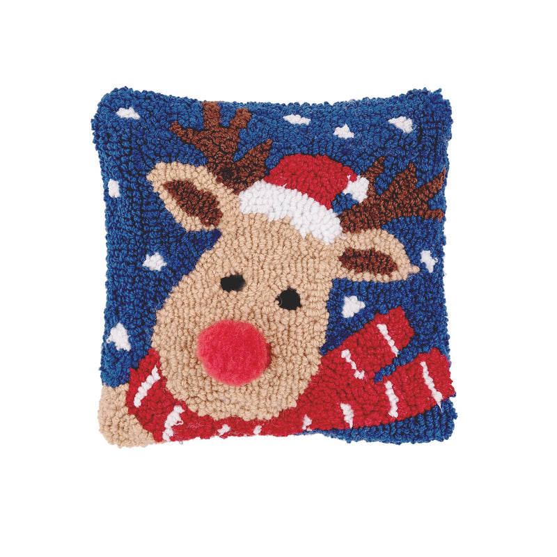 Christmas Reindeer Throw Pillow
