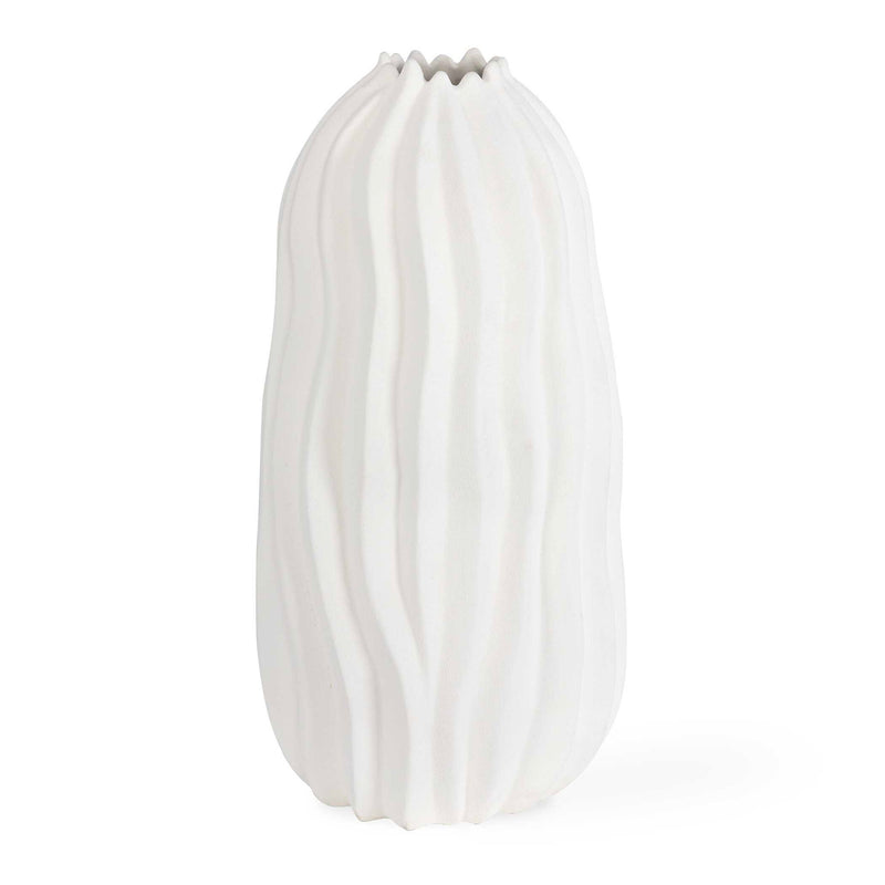 Merritt - Floor Vase - White