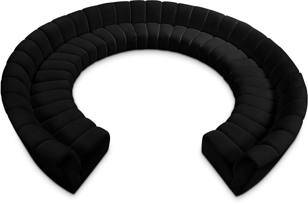 Infinity - 11 Piece Velvet Modular Sectional