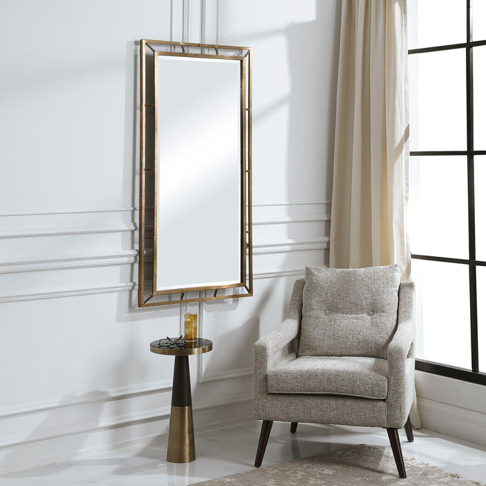 Farrow - Copper Industrial Mirror - Gold