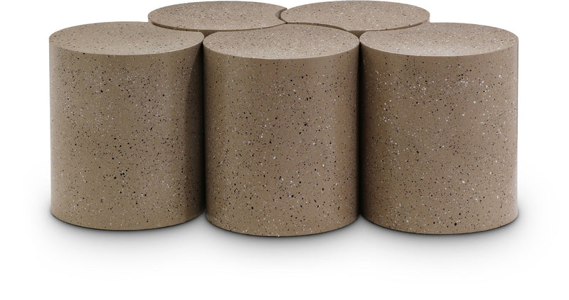 Dimple - 5 Piece Modular Coffee Table - Terazzo Finish