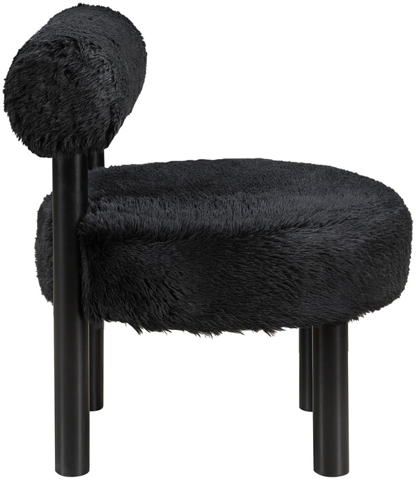 Ambre - Vegan Shearling Fabric Upholstered Accent Chair