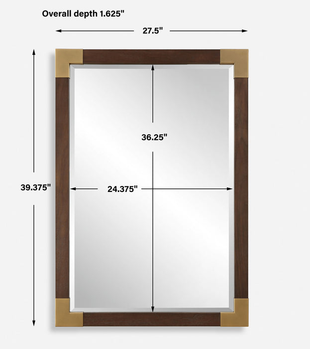 Rhea - Walnut Mirror