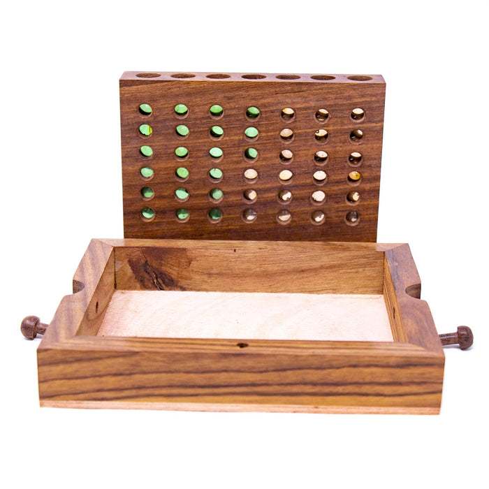 Handmade Sheesham Wood Connect Four Game