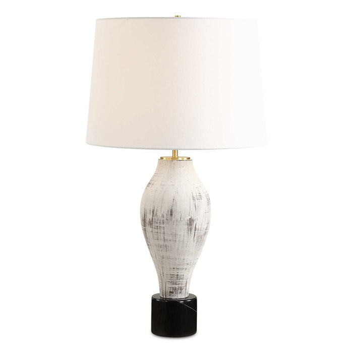 Magdaline - Rustic Table Lamp - White