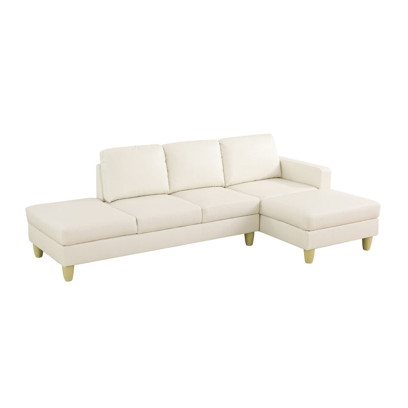 L - Shaped Sectional Sofa With Chaise & Ottoman