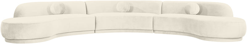 Avra - 177.5" Velvet Performance Fabric Upholstered Sectional