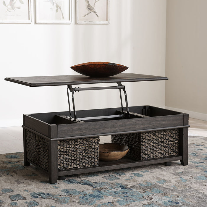 Mill Creek - Lift Top Cocktail Table - Dark Brown