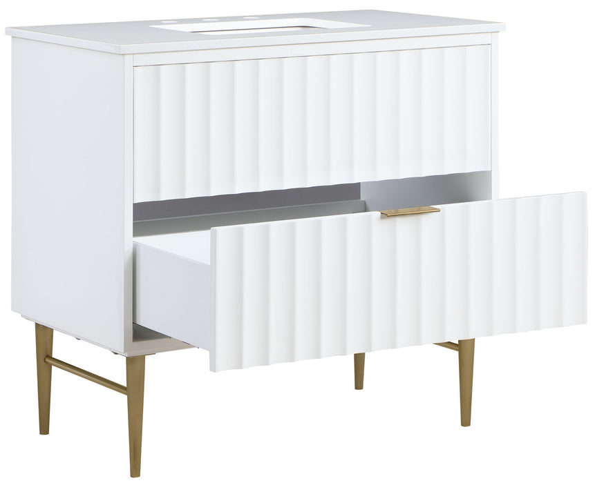 Modernist - Bathroom Vanity With Gold Legs