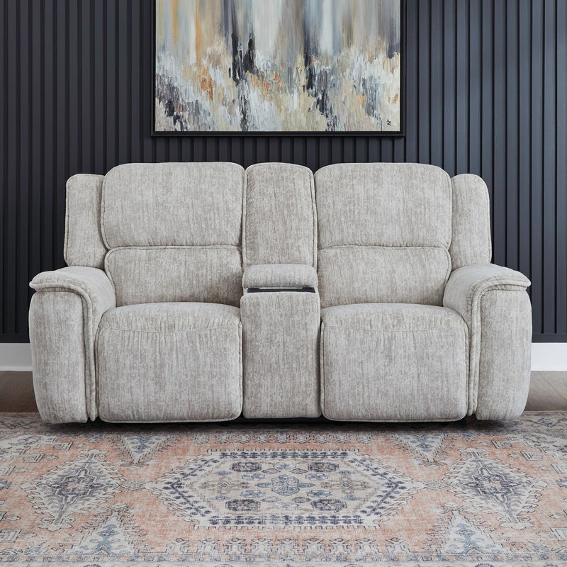 Clayton - Loveseat With Console P3 & ZG - Galactic Parchment