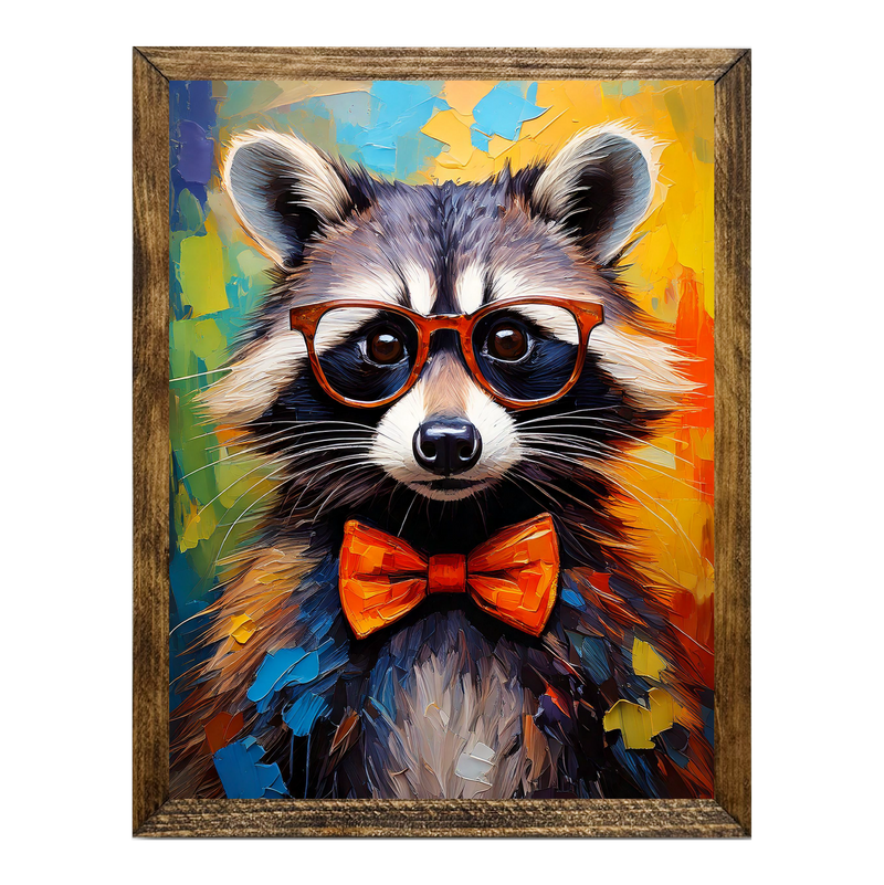ARTISTIC SERIES TIMBERLAND- ANIMALS WITH GLASSES RACCOON