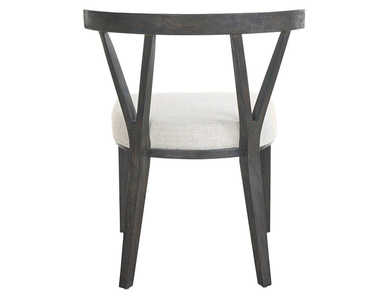 Dwell - Basalt Side Chair (Set of 2) - Dark Gray / White