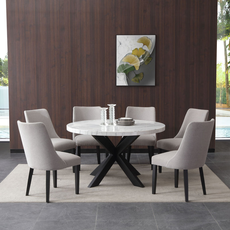 Xena - Upholstered Side Chair - Gray