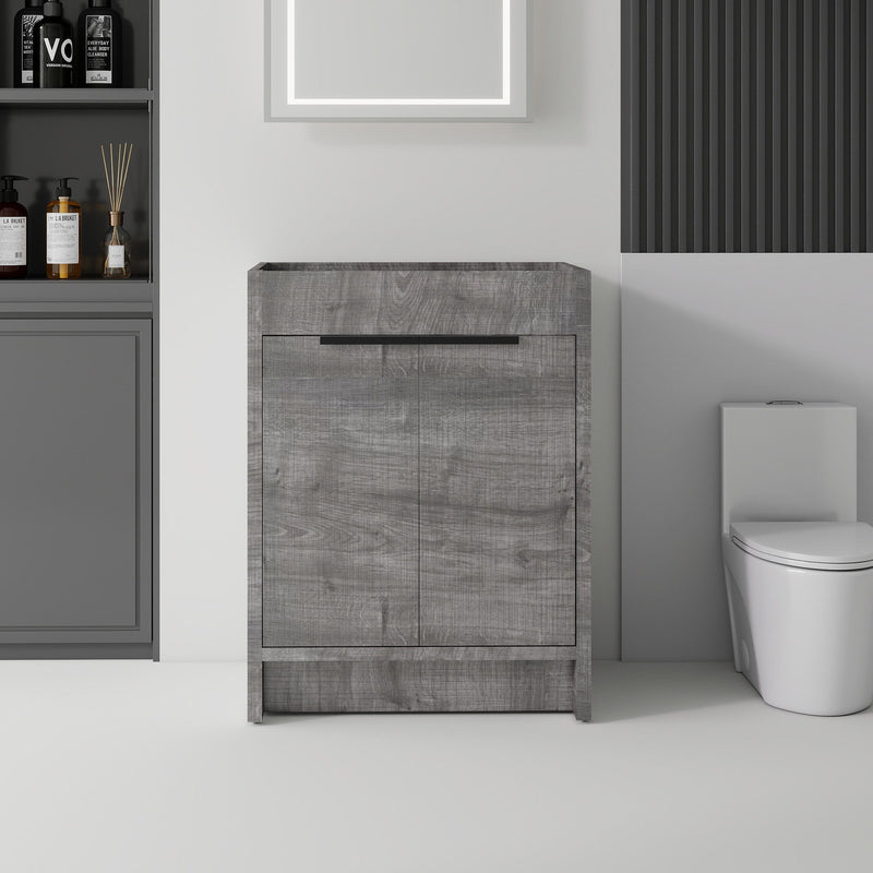 Freestanding Bathroom Vanity Cabinet With Soft Close Doors, Cabinet Only