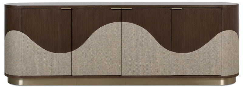 Commerce And Market - Roll With It Four-Door Credenza - Dark Brown / Gray