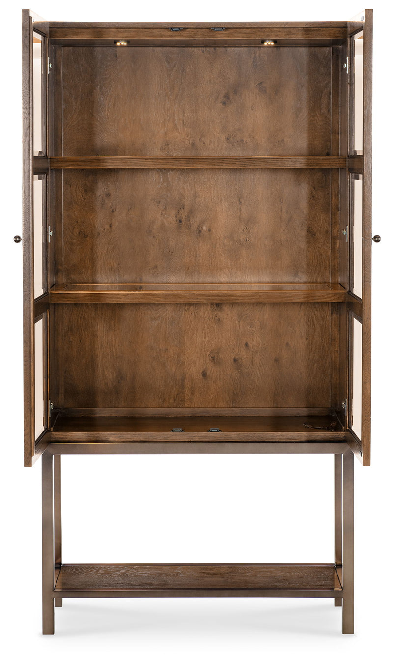 Melange - Mulholland Display Cabinet - Dark Brown