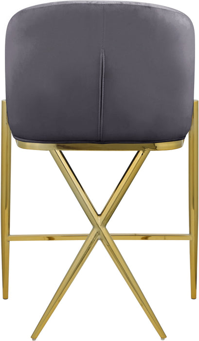 Xavier - Counter Stool with Gold Legs