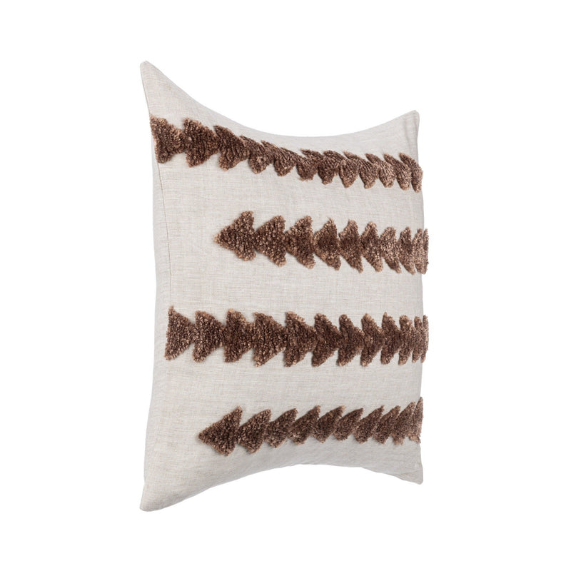 Essay - 22" x 22"Pillow - Frothed Brown