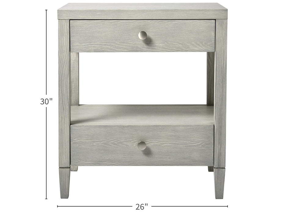 Escape - Bedside Table - Pearl Silver