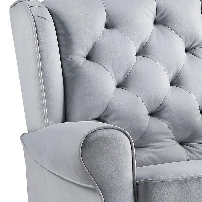 Glider Chair With Swivel - Gray