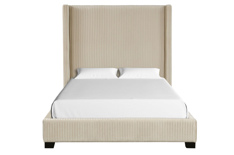 Upholstered Bed, Space-Saving Design