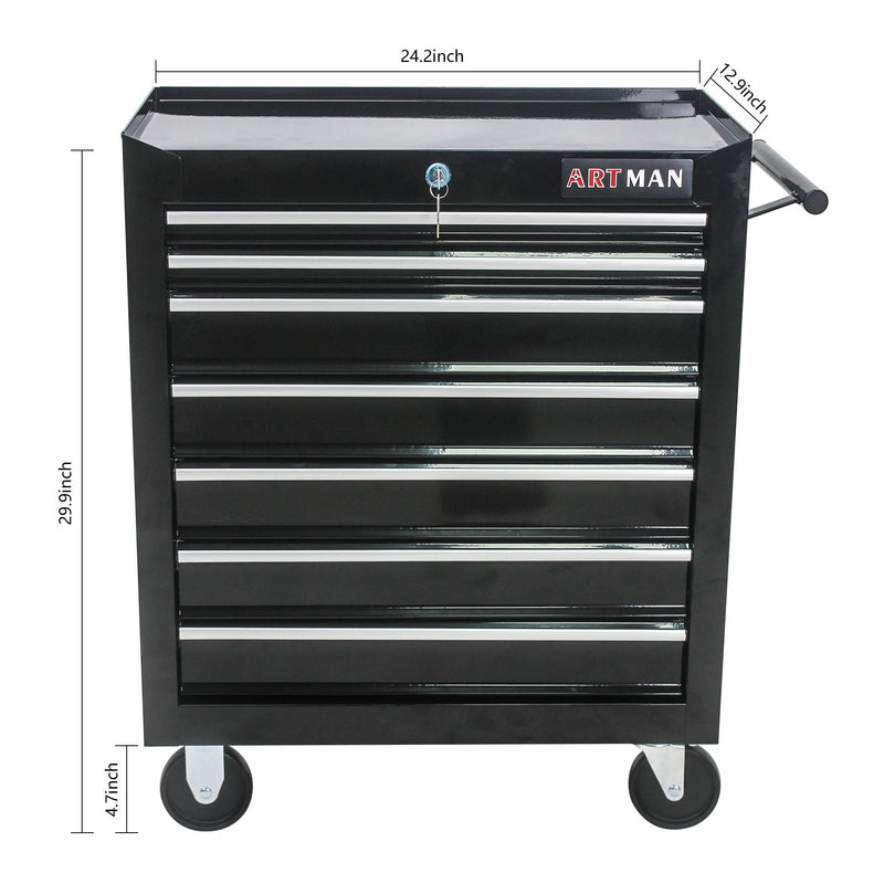 Multifunctional Tool Cart With Wheels And Drawers