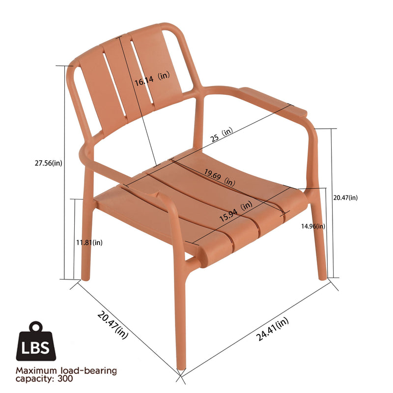 3 Piece Indoor / Outdoor Leisure Table And Chair Set