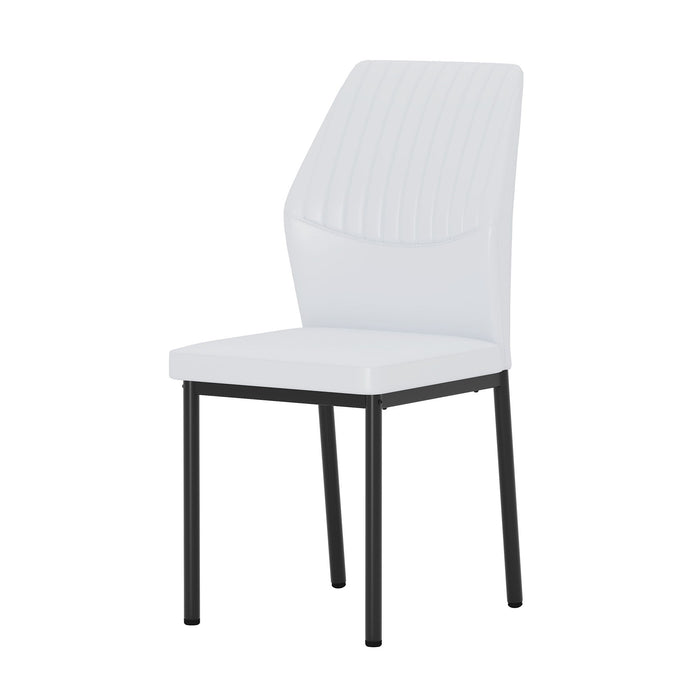 Ergonomic Simple Chair With Metal Leg