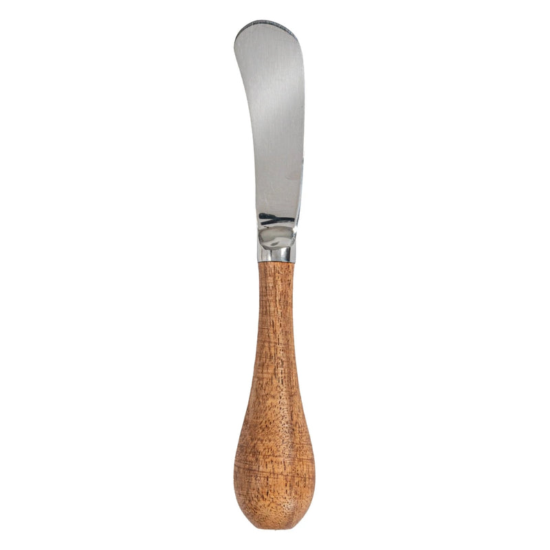 Oval Marble & Mango Wood Cheese/Cutting Board w/ Stripes | Leather Tie & Stainless Steel Canape Knife
