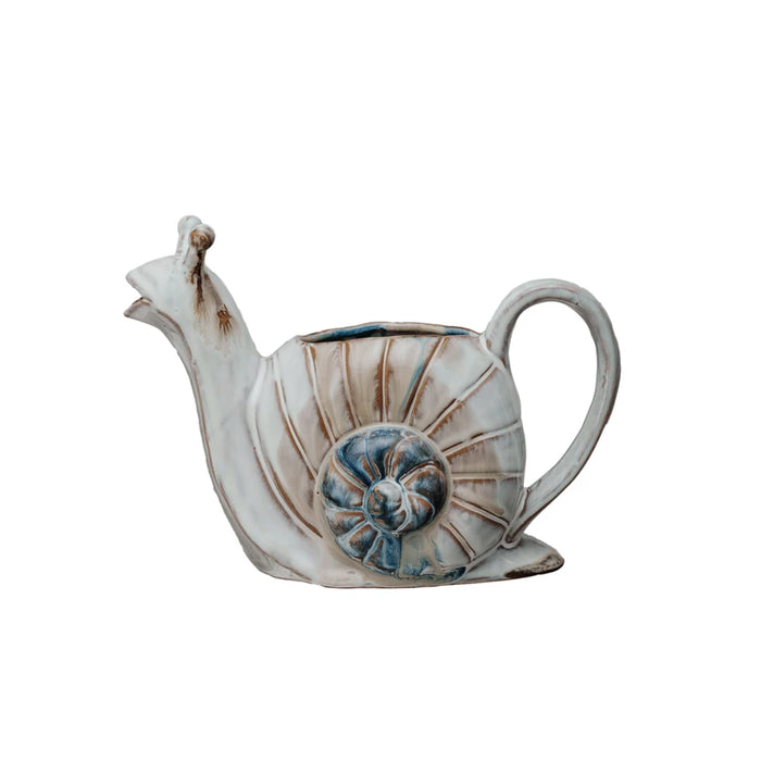 Stoneware Snail Watering Can | 24 oz