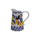 1-1/2 Lemon Quart Hand-Painted Stoneware Pitcher