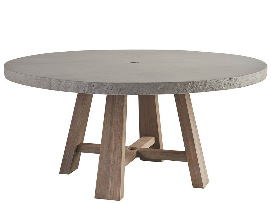 Coastal Living Outdoor - Saratoga Round Dining Table - Light Brown