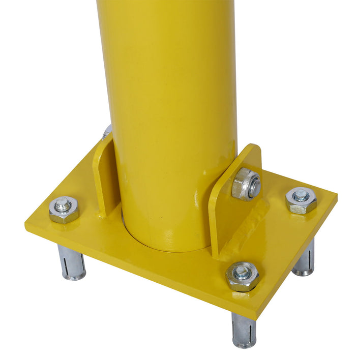 Parking Bollard Pole Barrier With Lock For Car Parking Protection