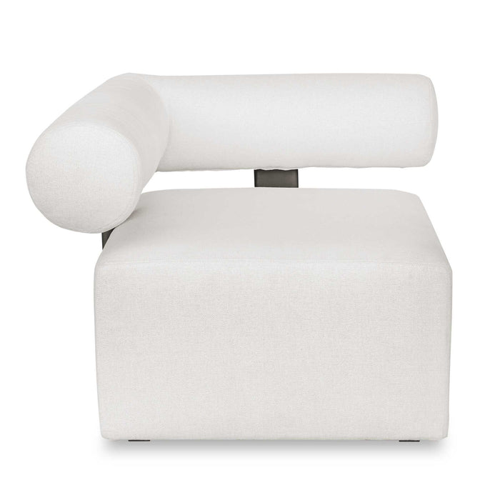 Bolster Back - Outdoor Corner Sofa - White