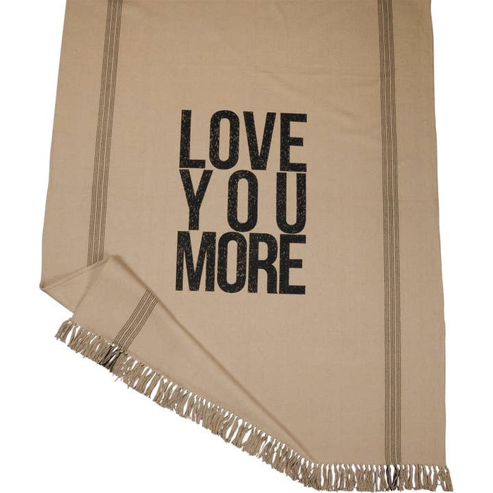 Love You More Throw Blanket | 60x50