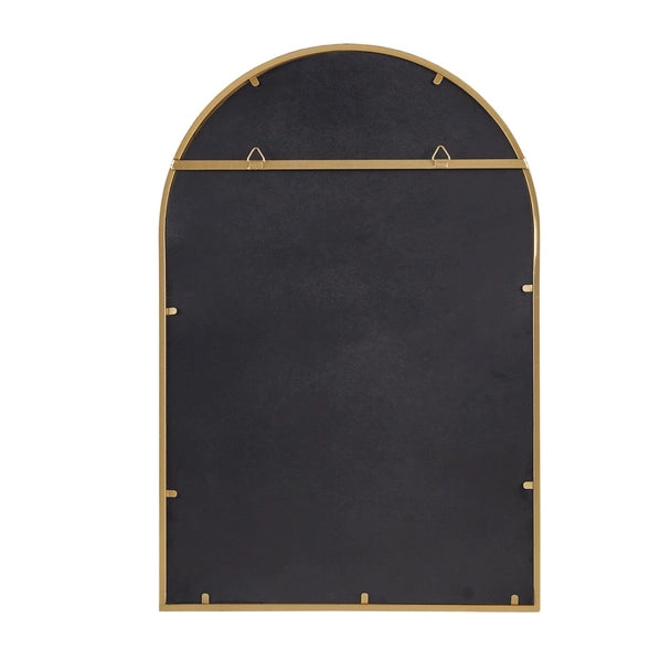 Gold Arched Wall Mirror Iron Frame | 24"Wx35.5"H