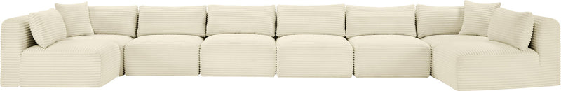 Shaggy - 8 Piece Modular U-Shaped Armless Sectional