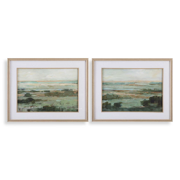 Warm - Valley Framed Prints (Set of 2) - Light Brown