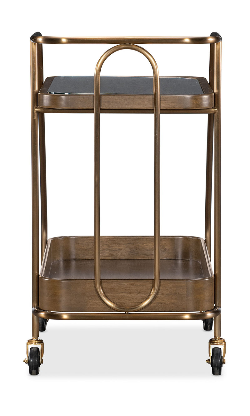 Commerce And Market - Walnut Wine and Bar Cart - Light Caramel