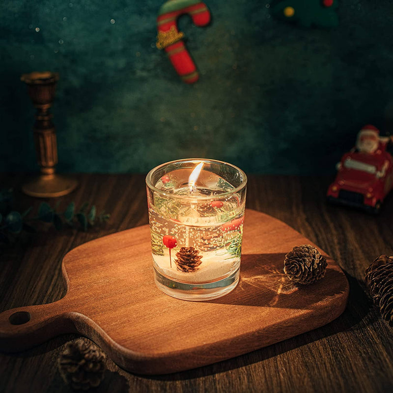 Gute Round Holiday Candle - Fir 3.6" H - 200 Hour Burn Time