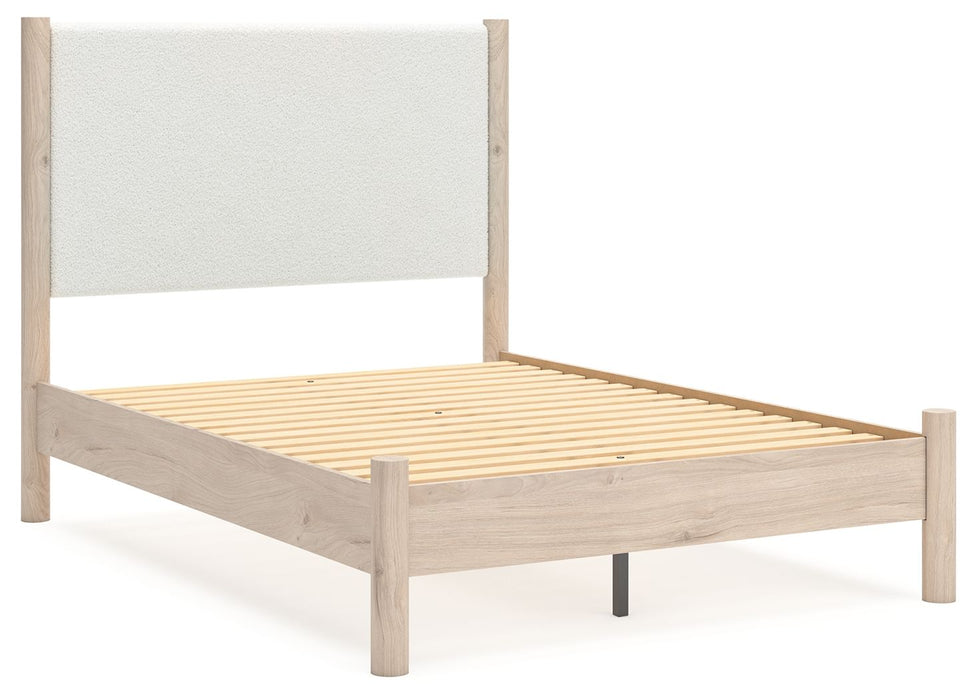 Cadmori - Upholstered Panel Bed