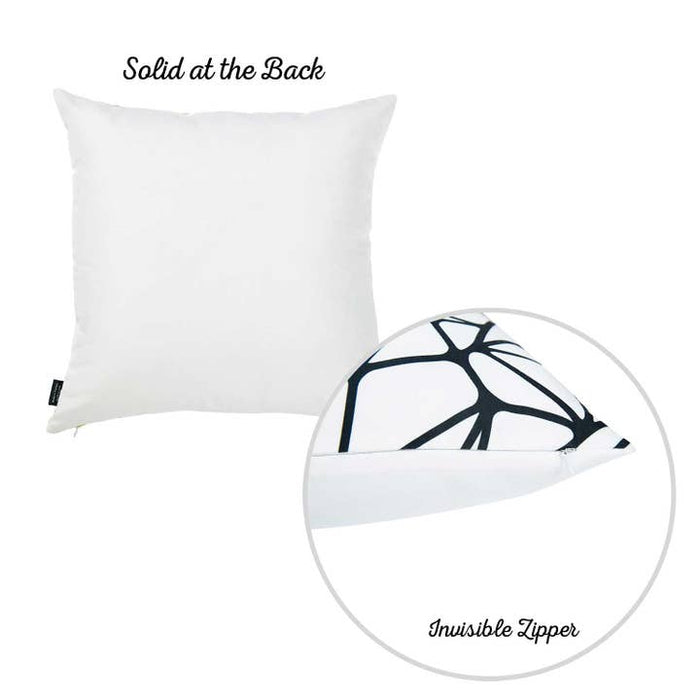 Scandi Throw Pillow | Black and White | 18x18