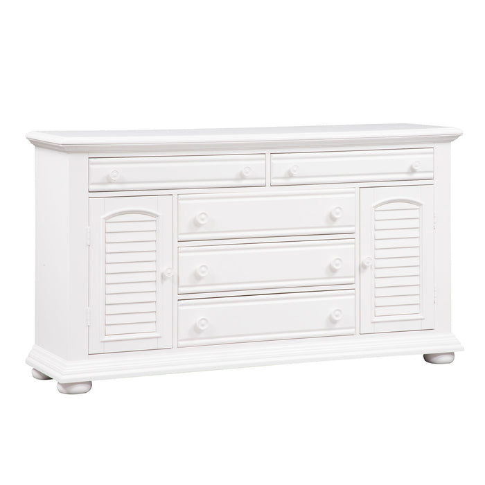 Summer House - 2 Door 5 Drawer Dresser - White