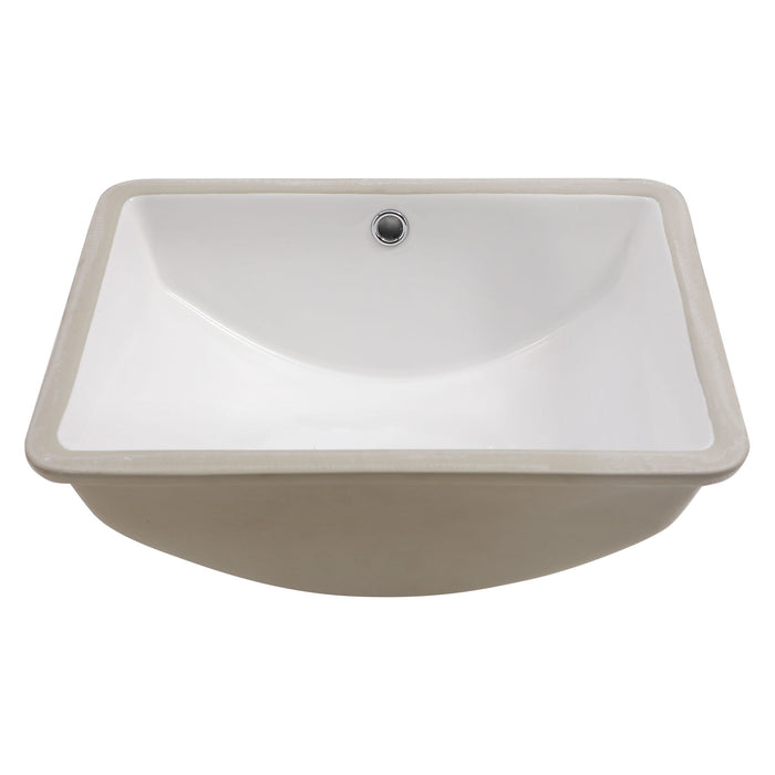 Modern Ceramic Undermount Bathroom Sink With Overflow, High Quality