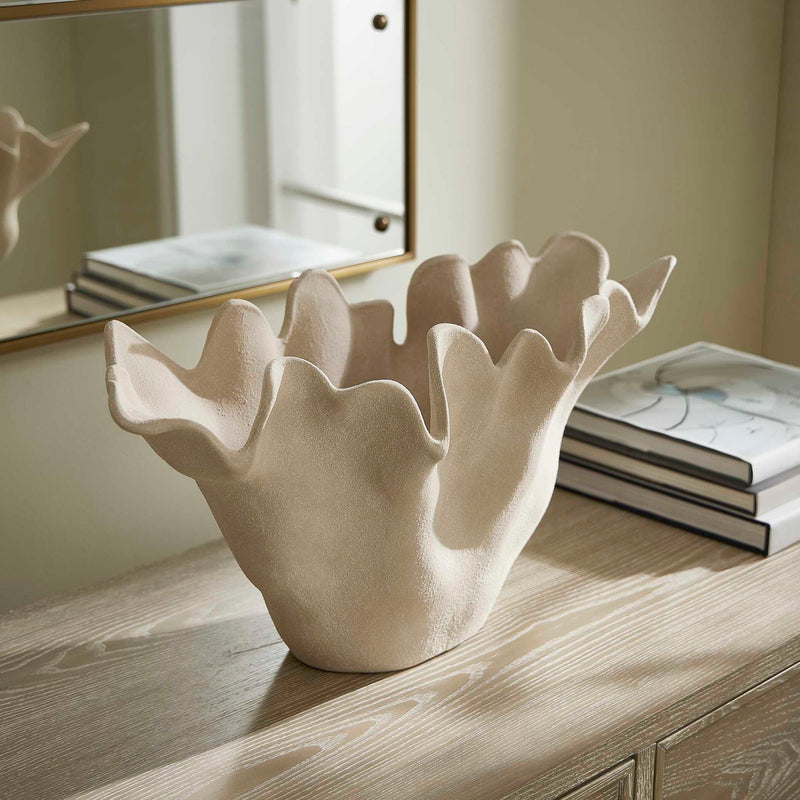 Sand Dune - Outdoor Ceramic Bowl - White